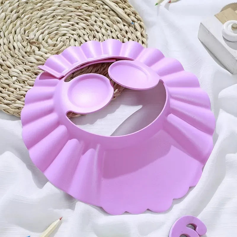 2 Pcs Adjustable Shampoo Shower Cap, Waterproof Shampoo Cap to Protect Ears and Eyes from Water, Baby Bath Accessories