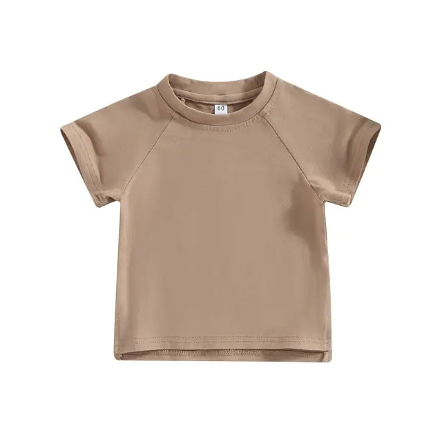 Toddler Kids Baby Girls Boys Summer Casual Tops